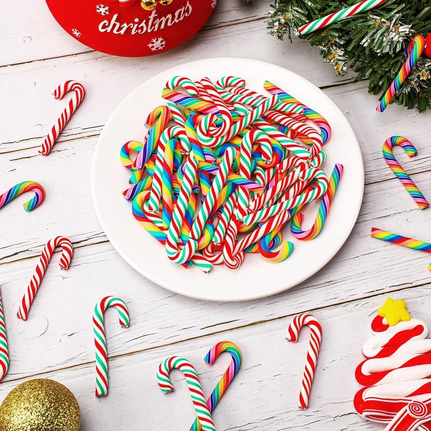 JUNEBRUSHS 120 Mini Caramelos Falsos de Navidad 5 cm