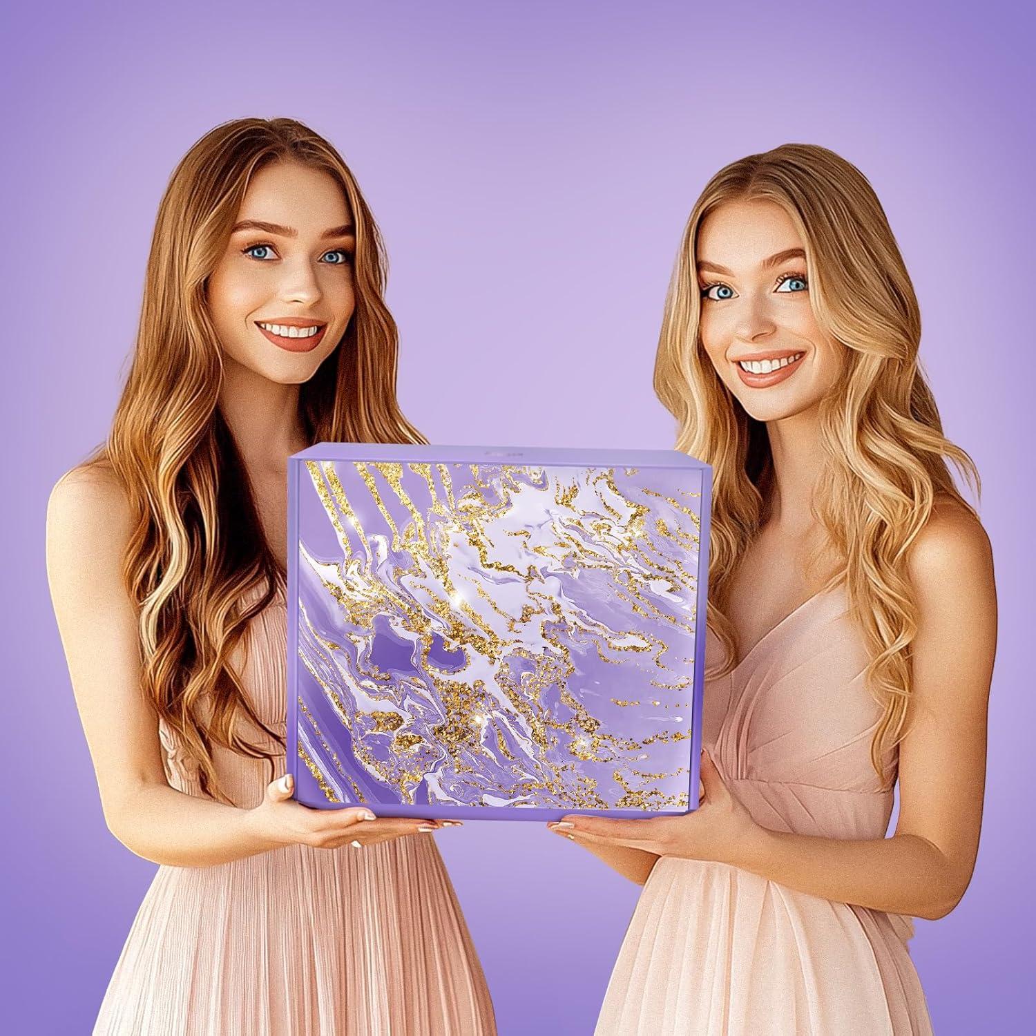 Cesta de Regalo de Lavanda Allemu - Set de 7 Piezas para Ella