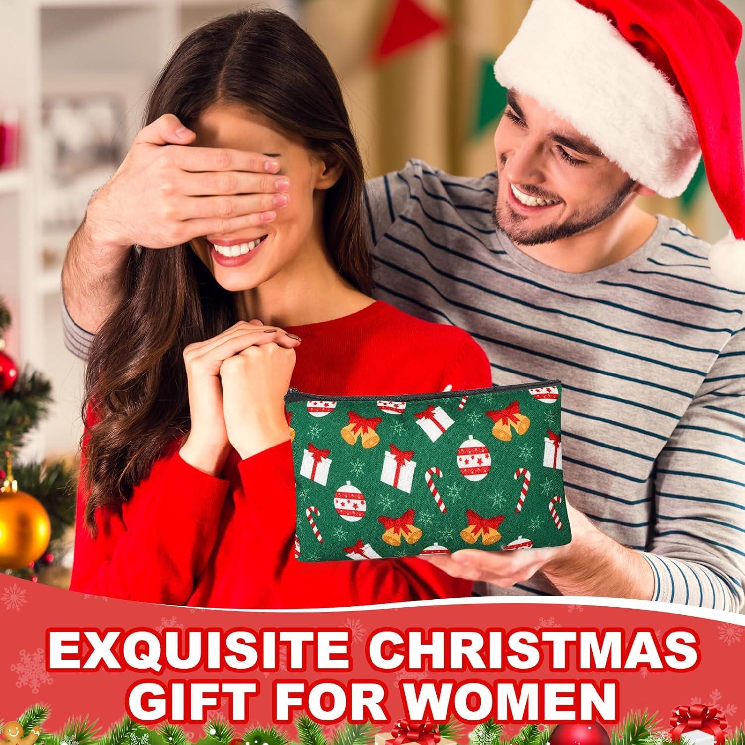 Meanplan 24 Bolsas Cosméticas de Navidad Lona 17.8x10.2cm