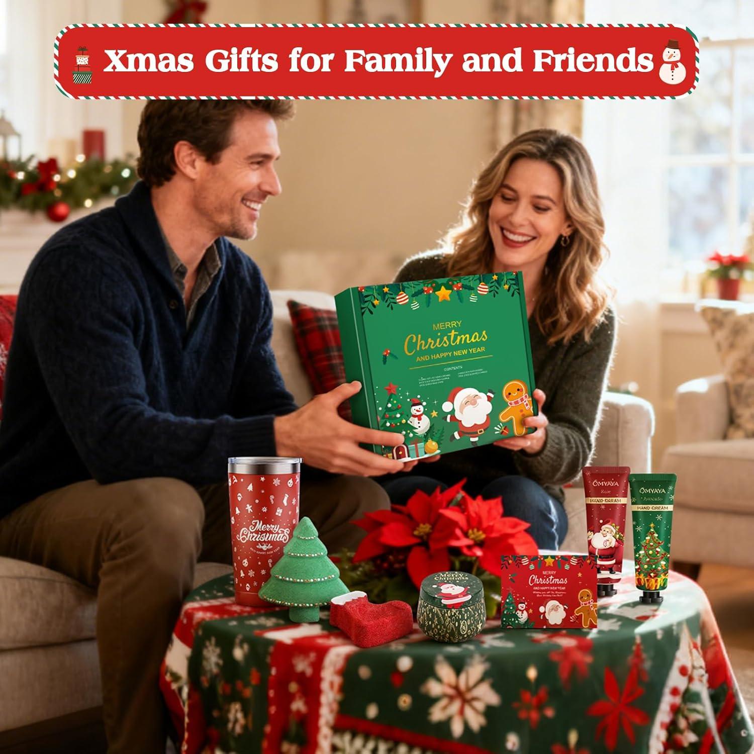 Set de Regalo de Spa Navideño YUEONEWIN para Mujeres 590ml