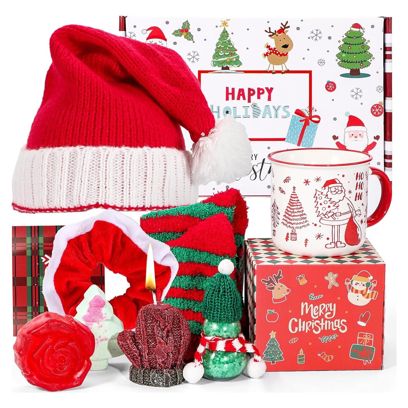 Canasta de Regalo de Navidad Atonofun para Mujeres 72 Cts