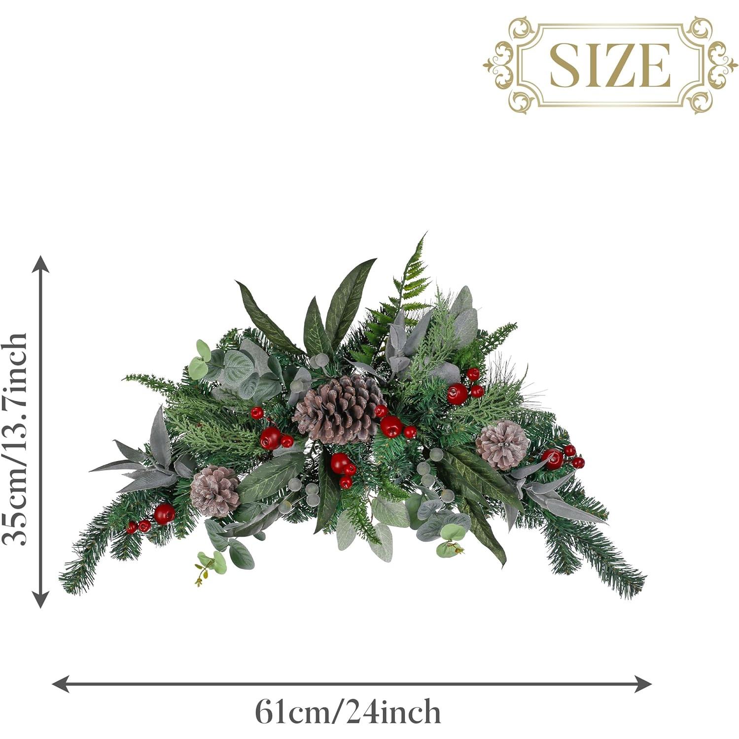 Adorno Navideño Preiluminado Valery Madelyn 61 cm Rojo