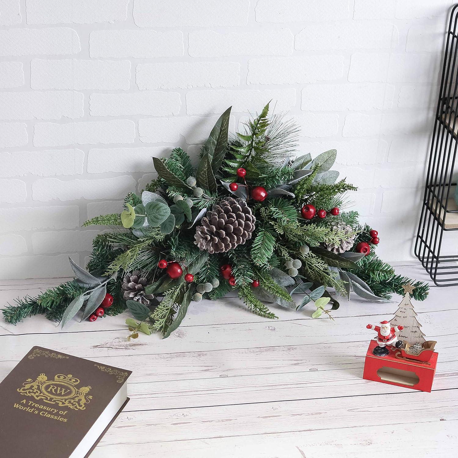 Adorno Navideño Preiluminado Valery Madelyn 61 cm Rojo