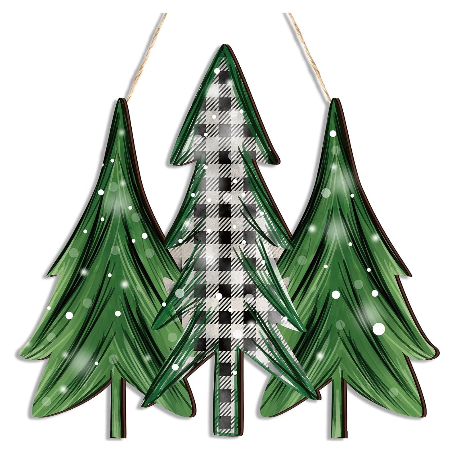 Cartel de Bienvenida Navideño Boao - Decoración de Madera 30.5 cm