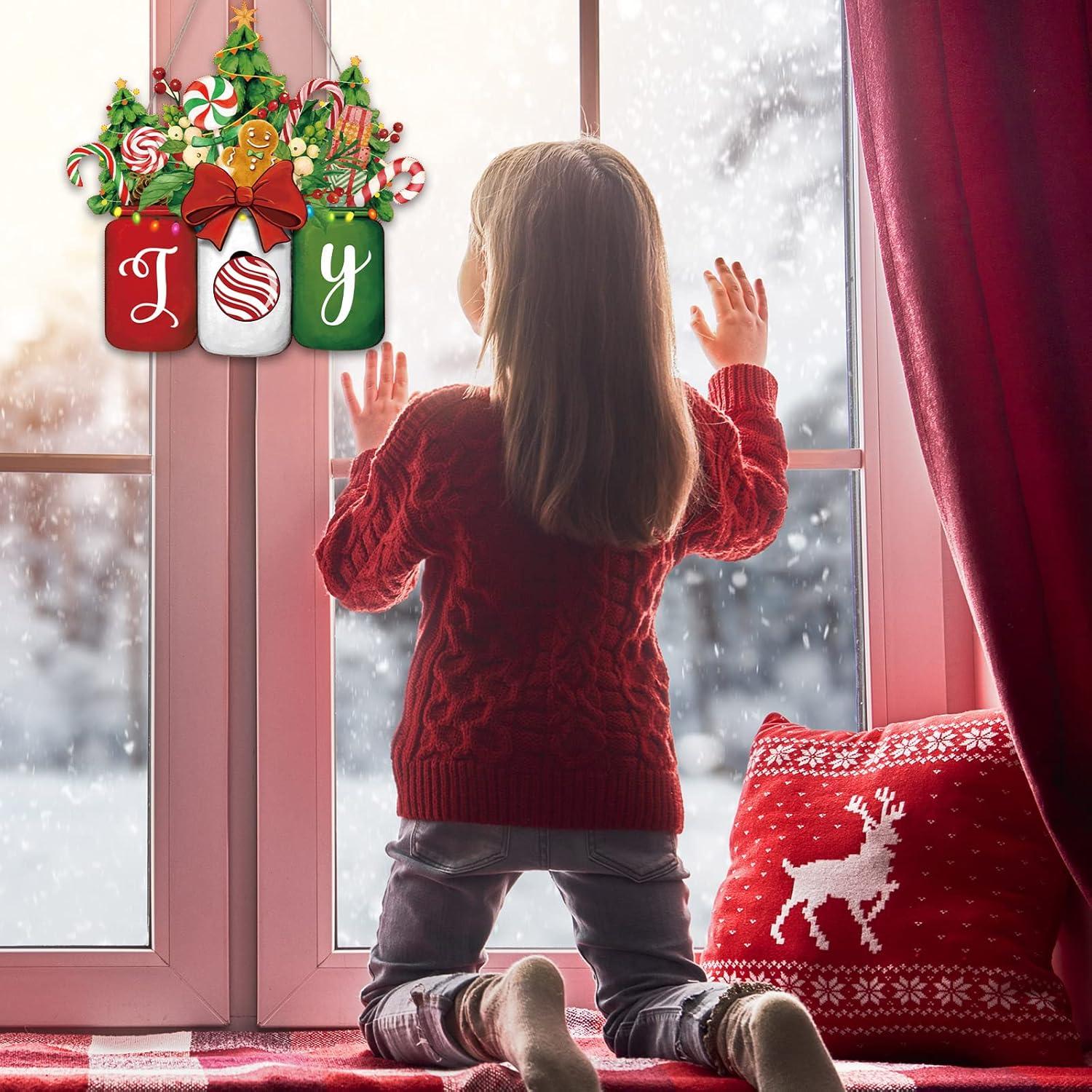 Cartel de Bienvenida Navideño de Madera Chinco 30x30 cm