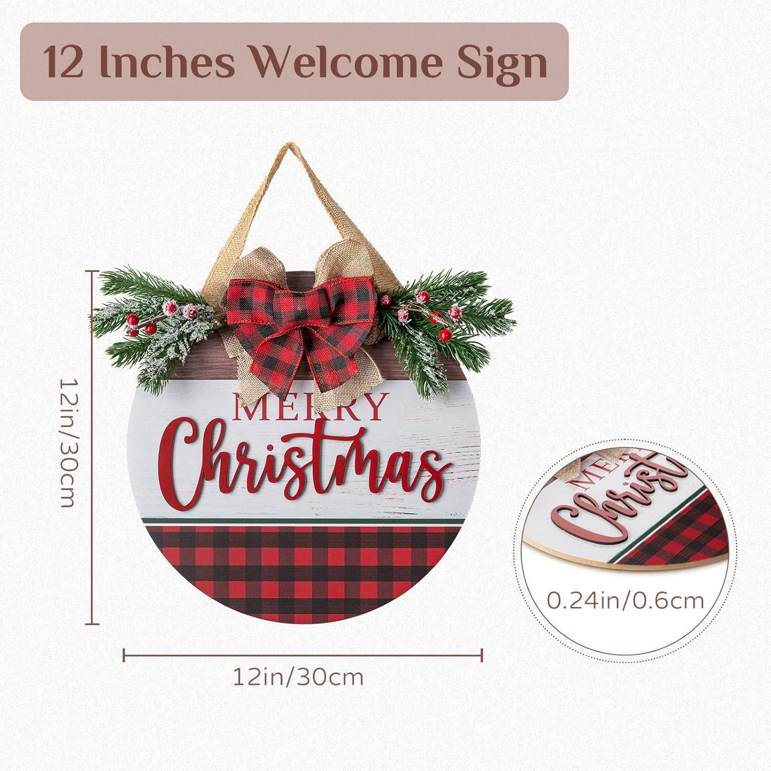 Cartel Navideño Colgante Walasis 30 cm - Decoración Rústica