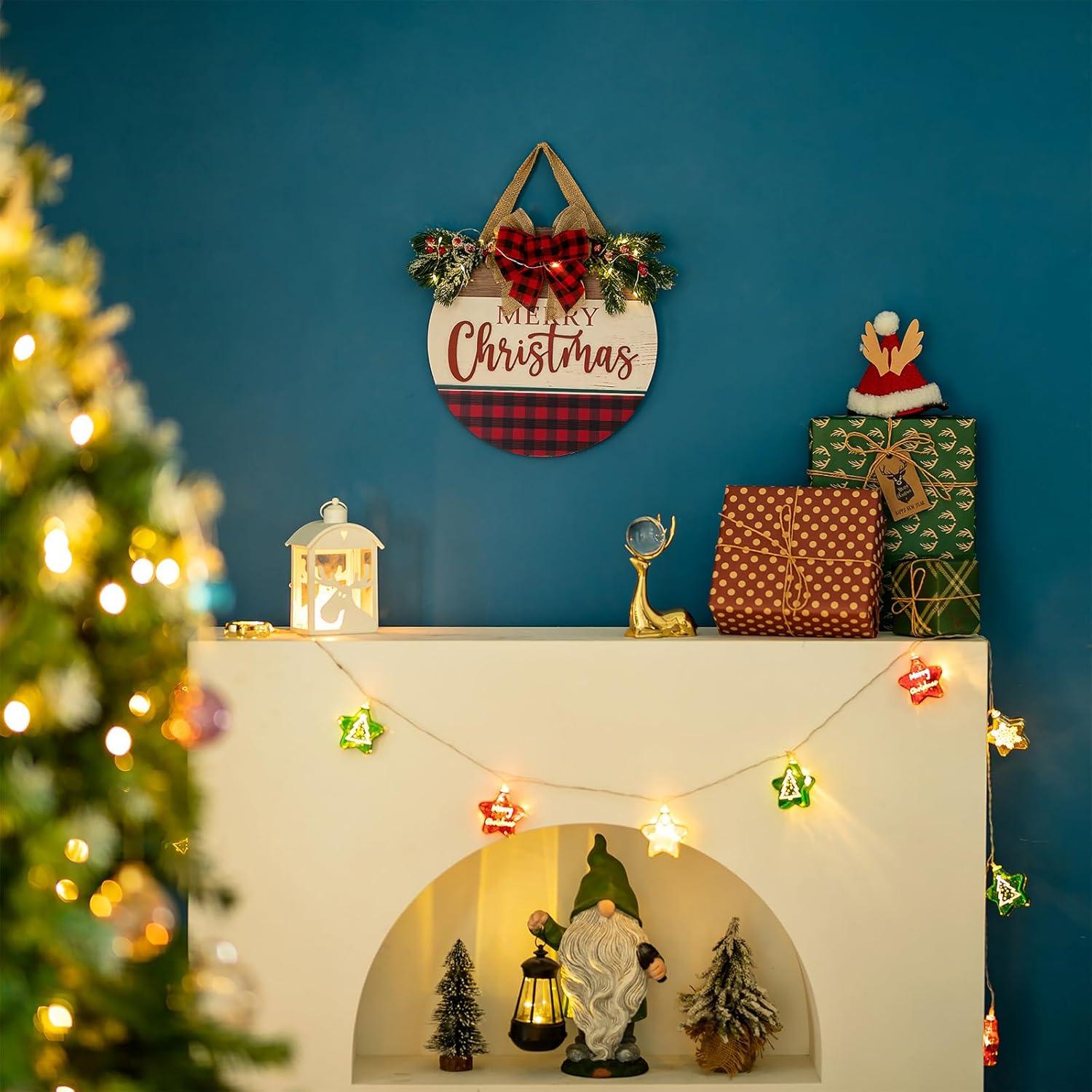 Cartel Navideño Colgante Walasis 30 cm - Decoración Rústica