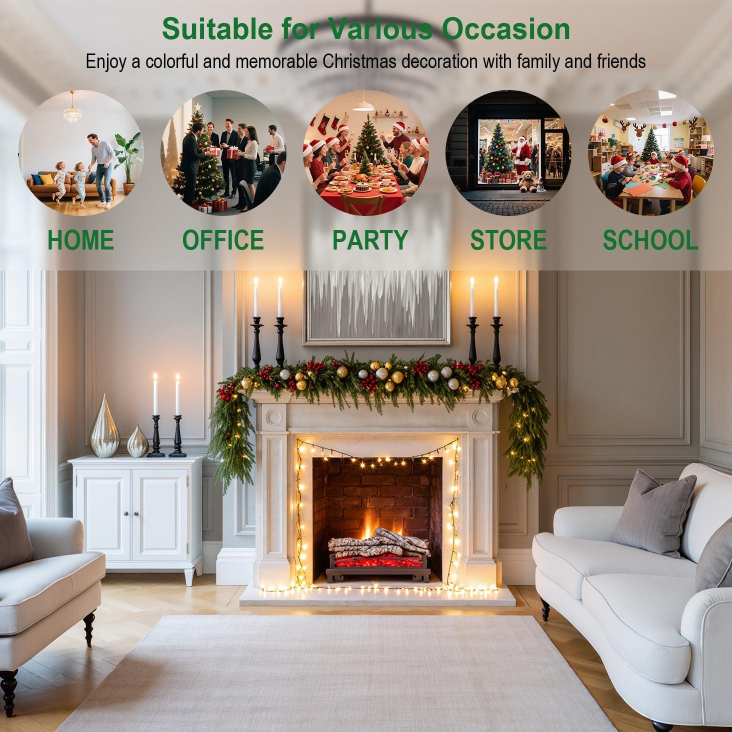 Guirnalda Artificial de Pino Norfolk 2.74m OULONGER