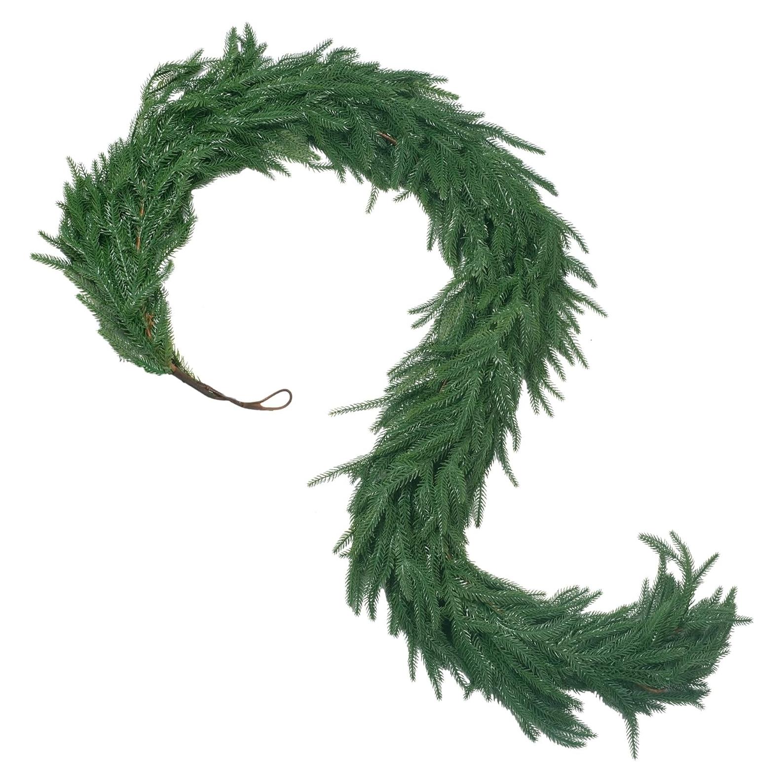 Guirnalda de Pino Norfolk 1.83 m HOPEME Verde Artificial