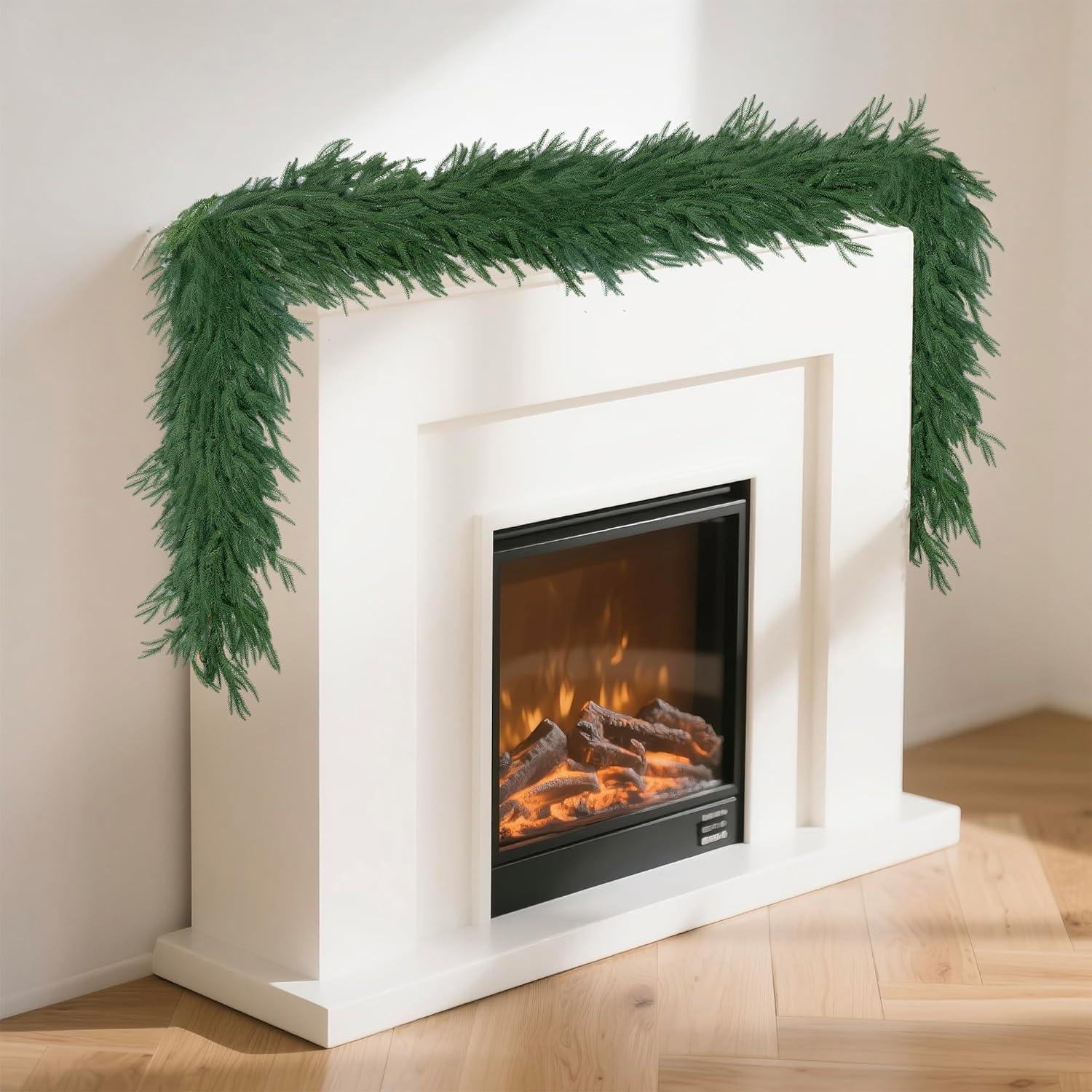 Guirnalda de Pino Norfolk 1.83 m HOPEME Verde Artificial