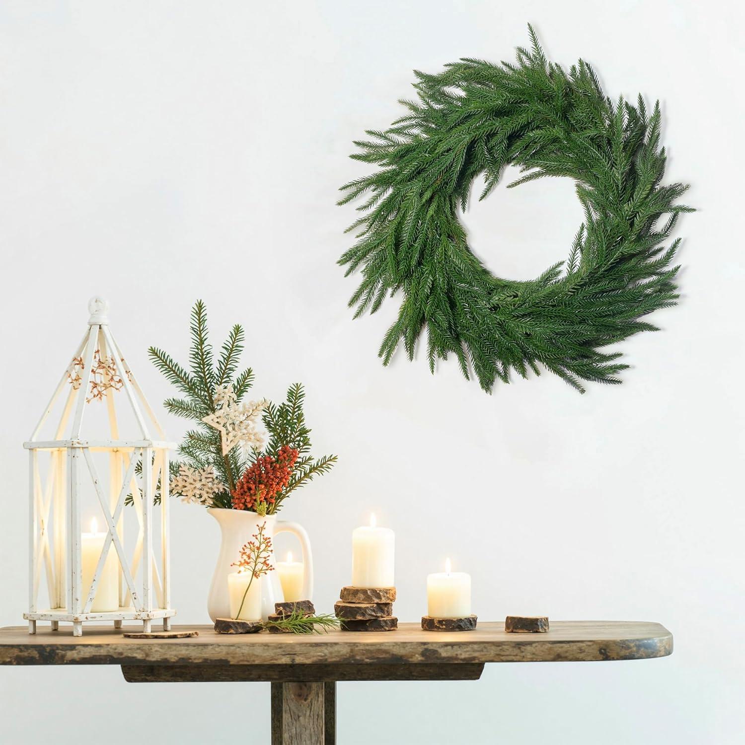 Guirnalda de Pino Norfolk 1.83 m HOPEME Verde Artificial