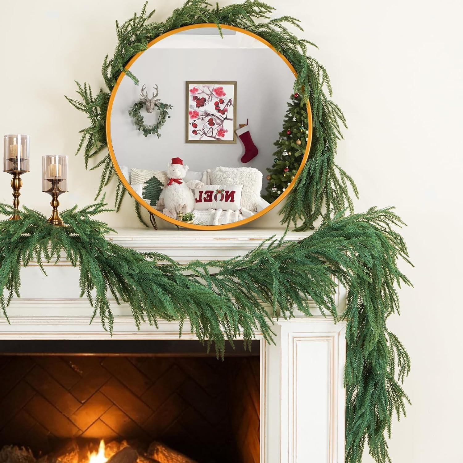 Guirnalda Artificial de Pino Norfolk FLAGLY 2.74 m Verde