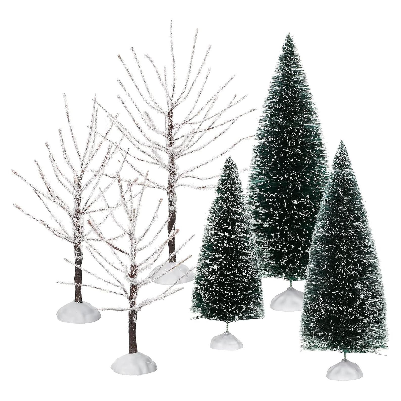 Mini Árboles de Navidad Ysleen - 6 Piezas, 3 Tamaños