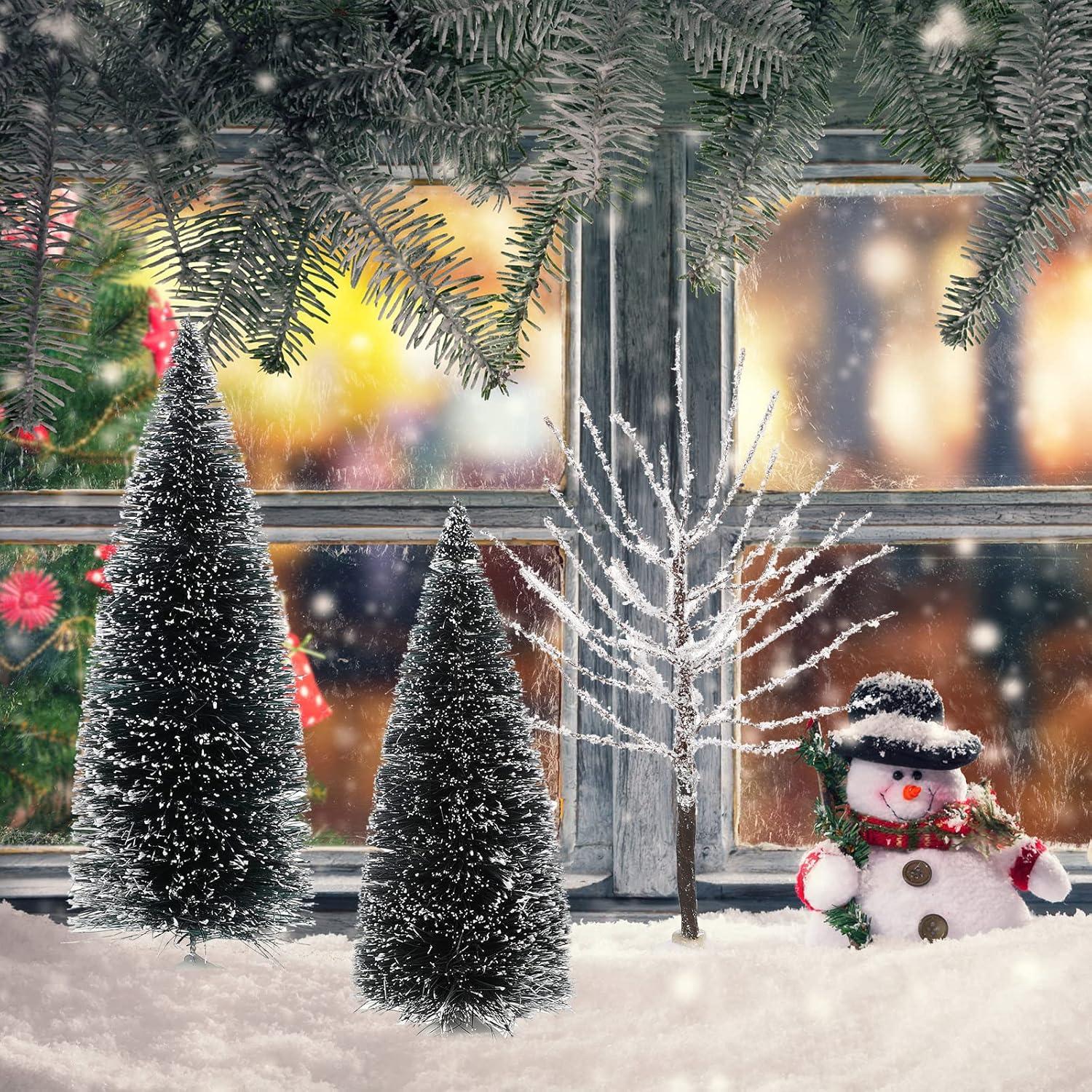 Mini Árboles de Navidad Ysleen - 6 Piezas, 3 Tamaños