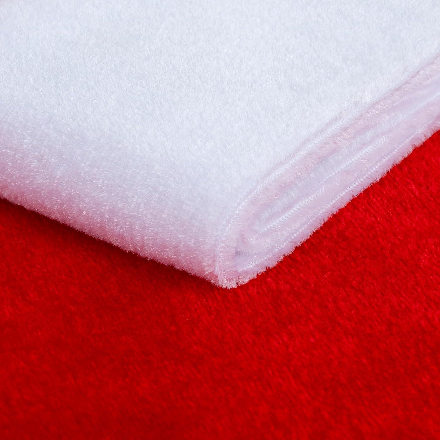 Cubiertas de Silla de Navidad RJVW 4 Pcs Terciopelo 50x60 cm