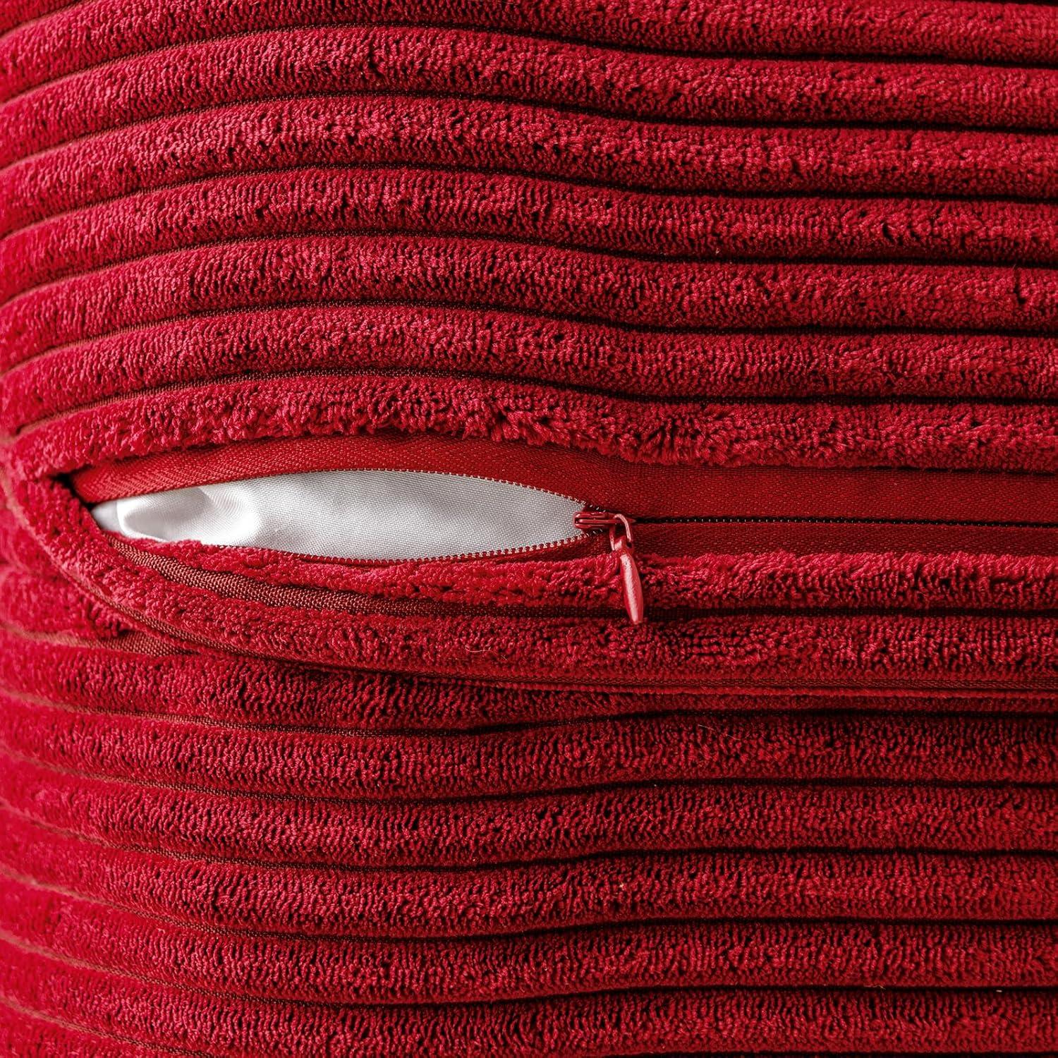 Funda de Cojín Decorativa MIULEE 45x45 cm Juego de 2 Rojo