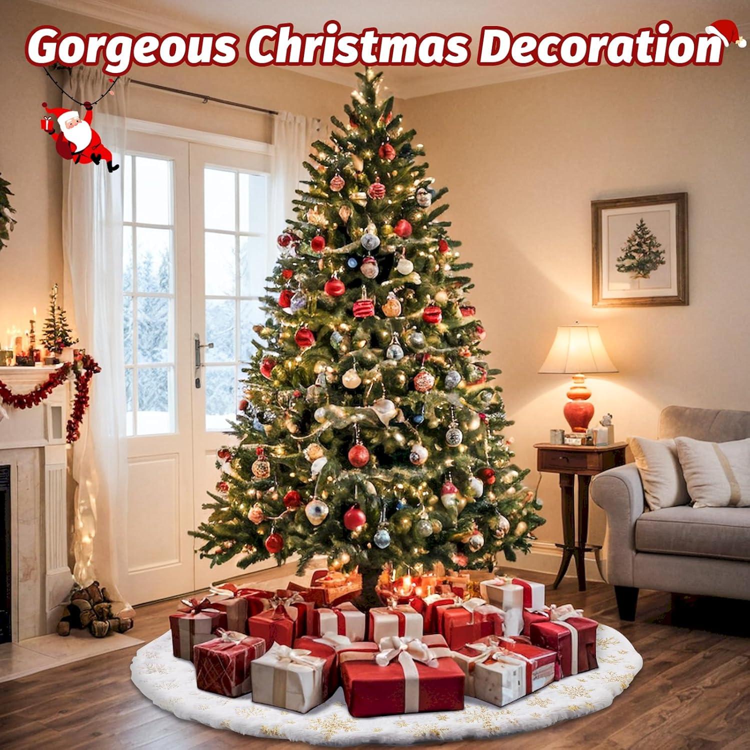 Funda de Árbol de Navidad EverMerry 91.44 cm Copos de Nieve