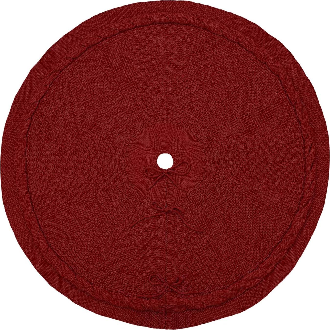 Funda de Árbol de Navidad Sattiyrch 122 cm Burdeos Algodón