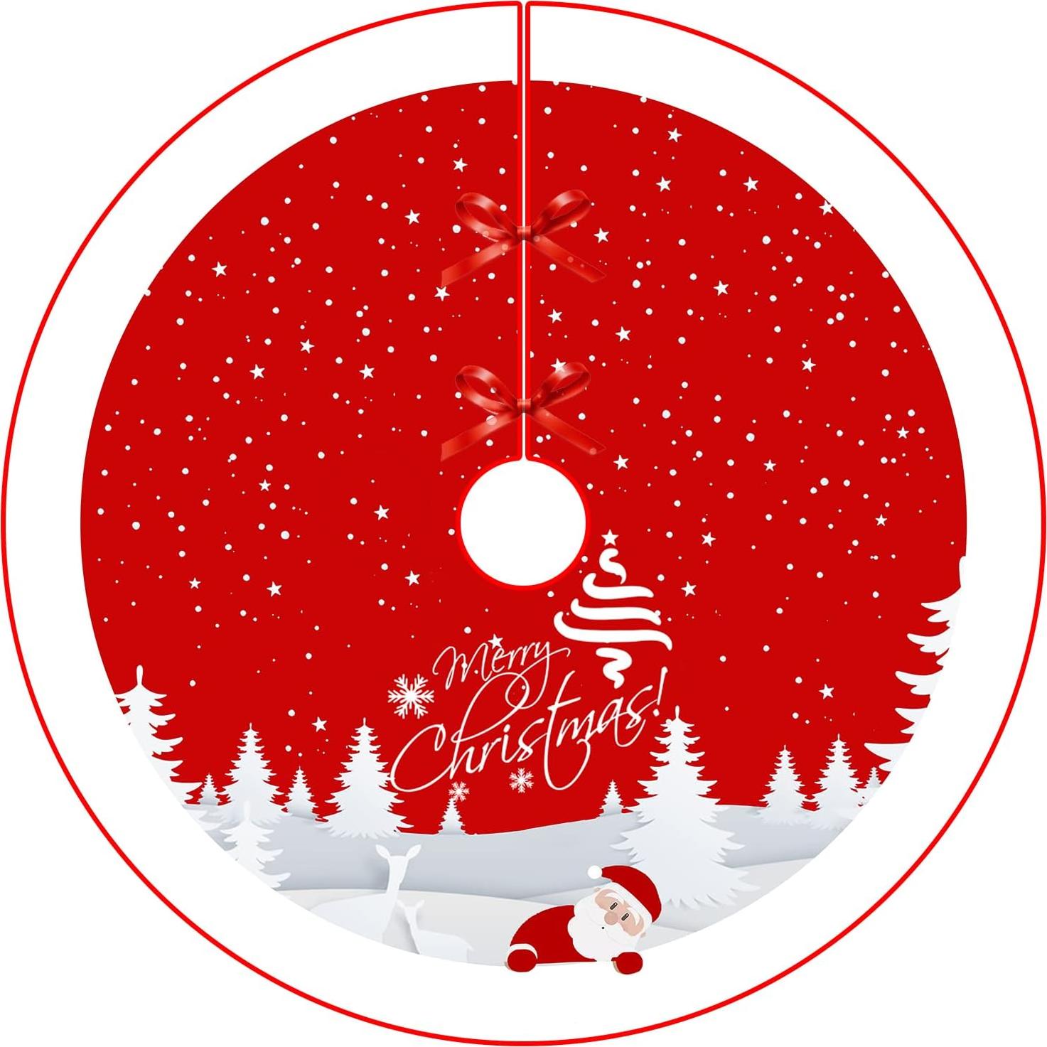 Funda de Árbol de Navidad AGAXOZW 121.92 cm Copos de Nieve