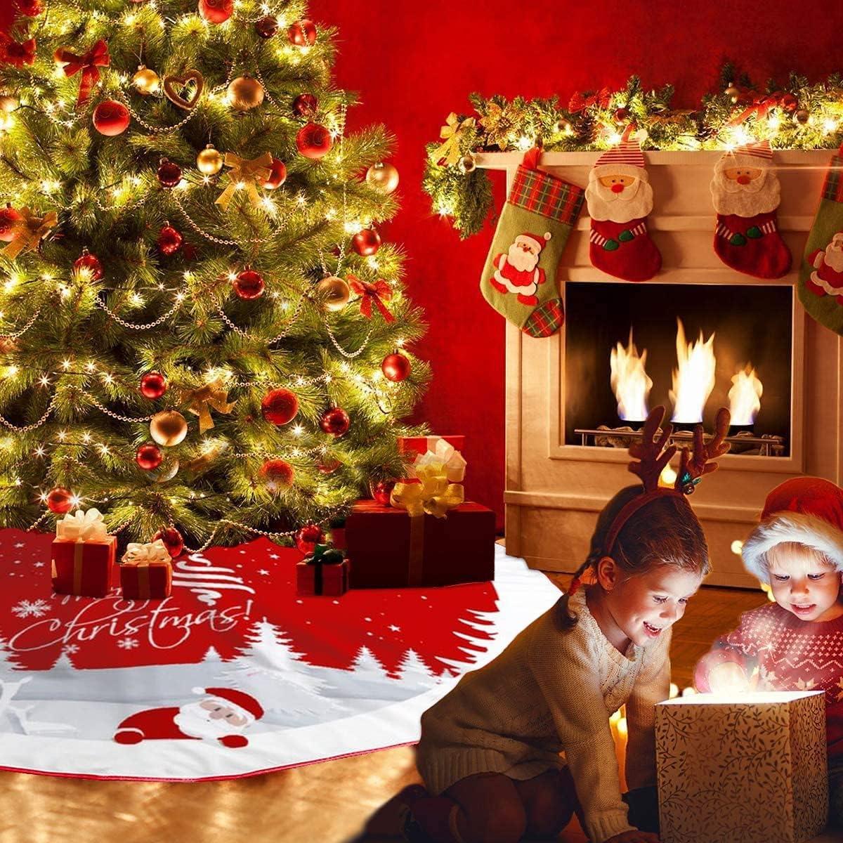 Funda de Árbol de Navidad AGAXOZW 121.92 cm Copos de Nieve