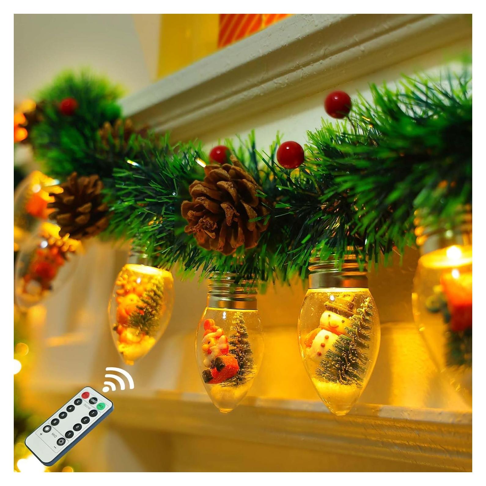 Guirnalda de Navidad LED 2.5m YANP-US con 12 Bombillas