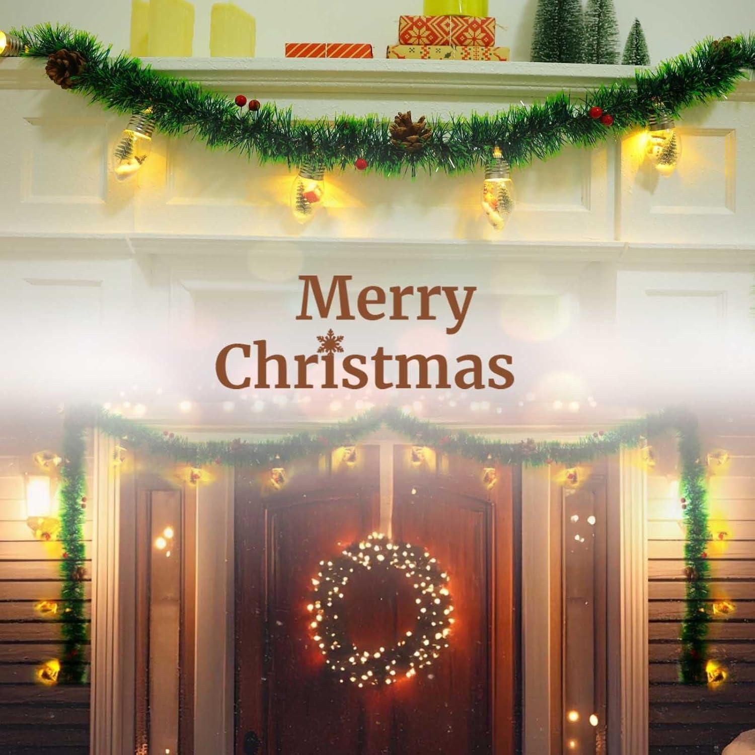 Guirnalda de Navidad LED 2.5m YANP-US con 12 Bombillas