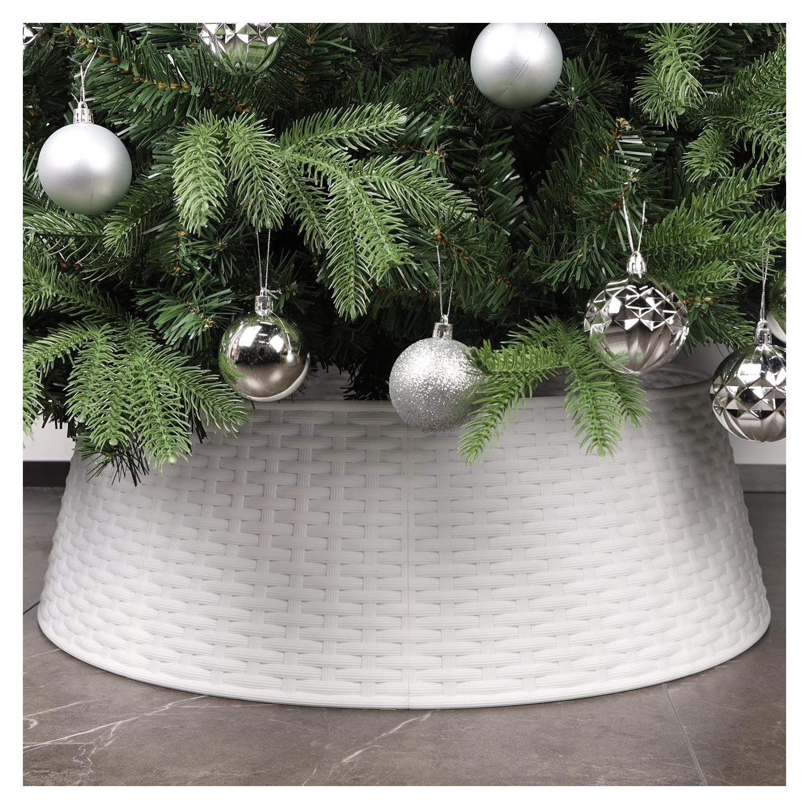 Anillo de Navidad Blissun 72.39 cm Extra Grande Blanco