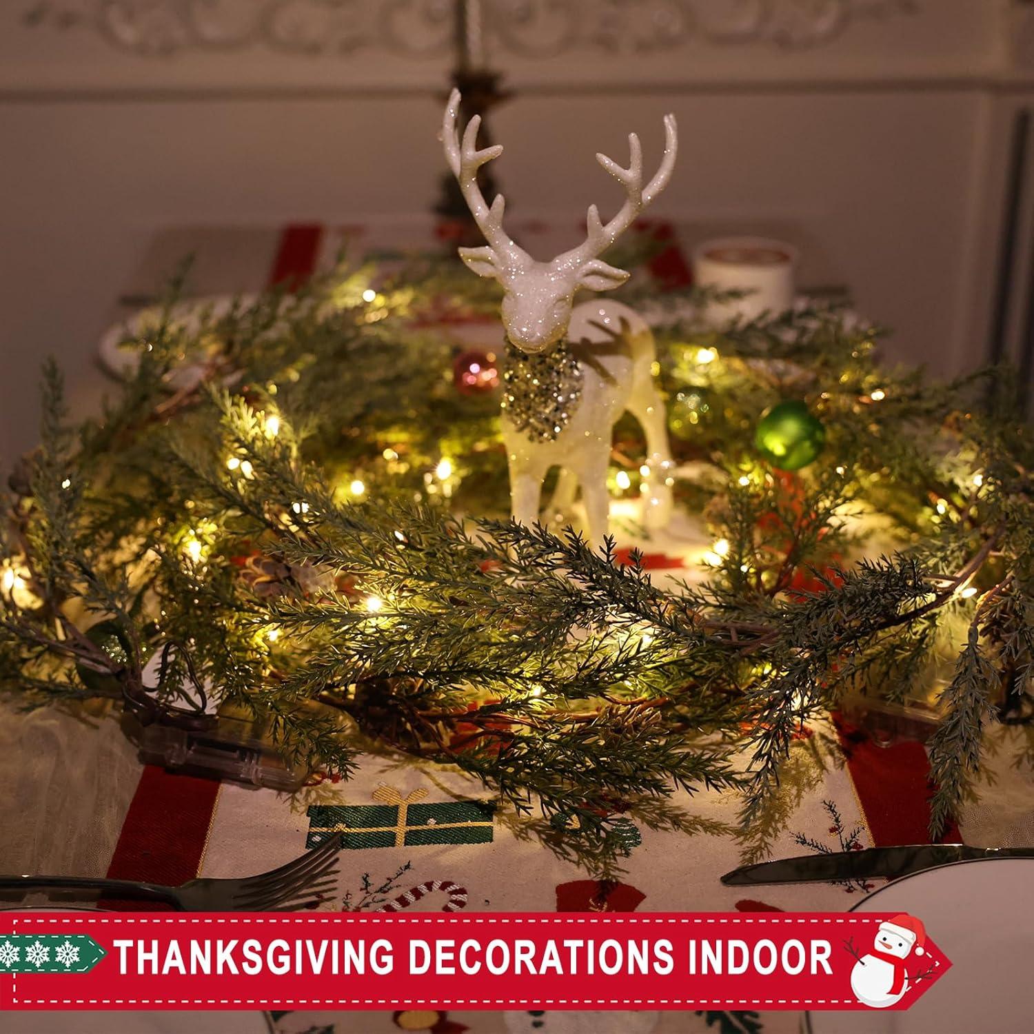 Guirnalda de Navidad LZNPA 1.83 m con 30 luces cálidas