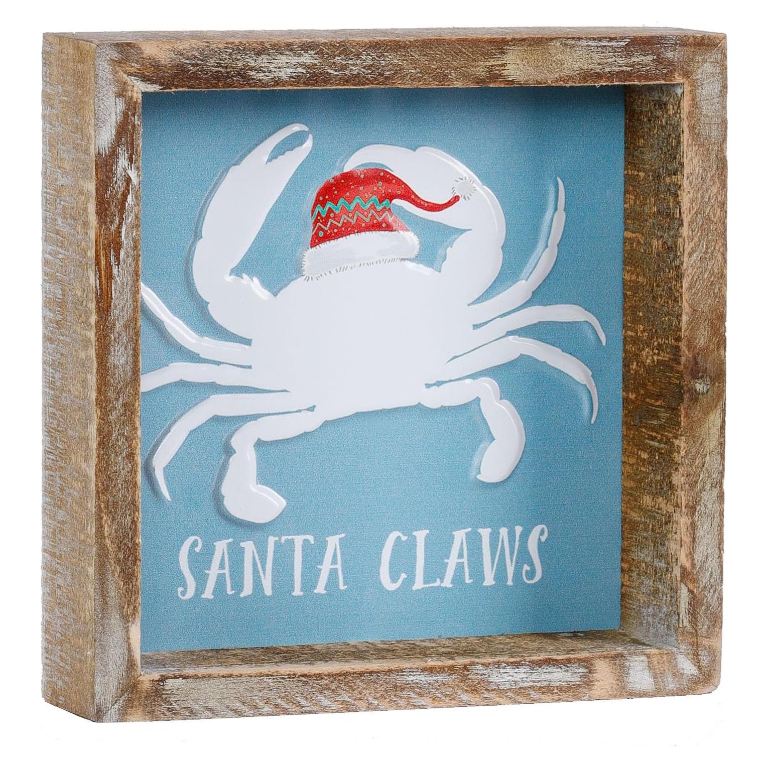 Cartel de Navidad de Madera FESTWIND 15x15 cm Multicolor