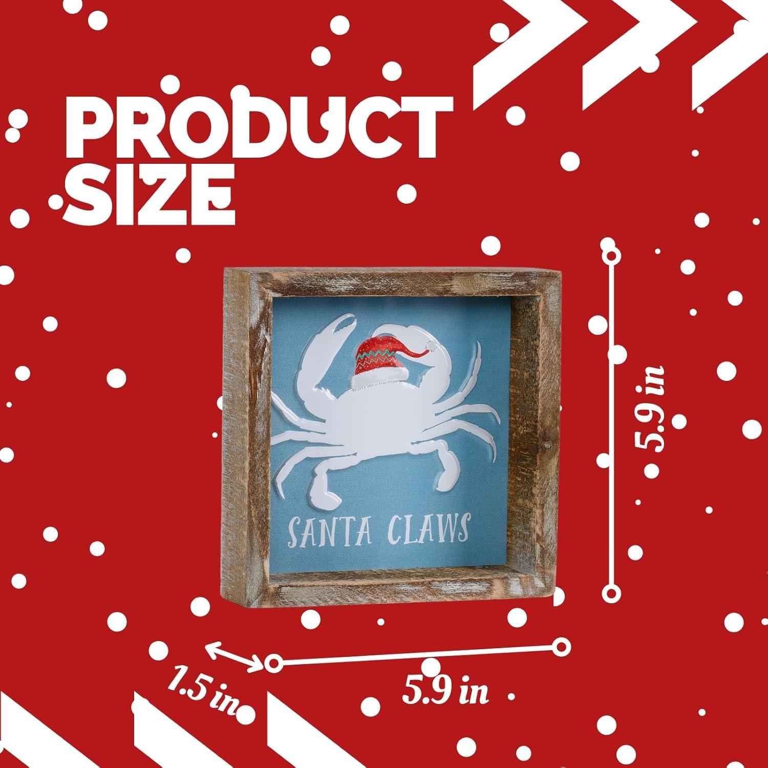 Cartel de Navidad de Madera FESTWIND 15x15 cm Multicolor