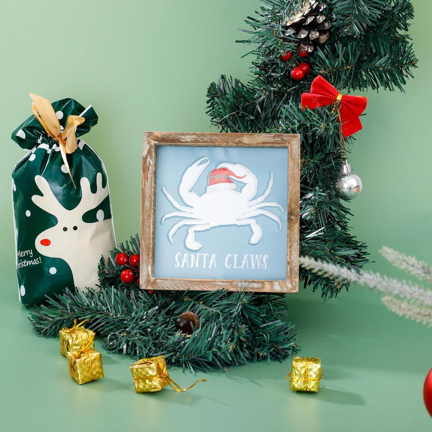 Cartel de Navidad de Madera FESTWIND 15x15 cm Multicolor