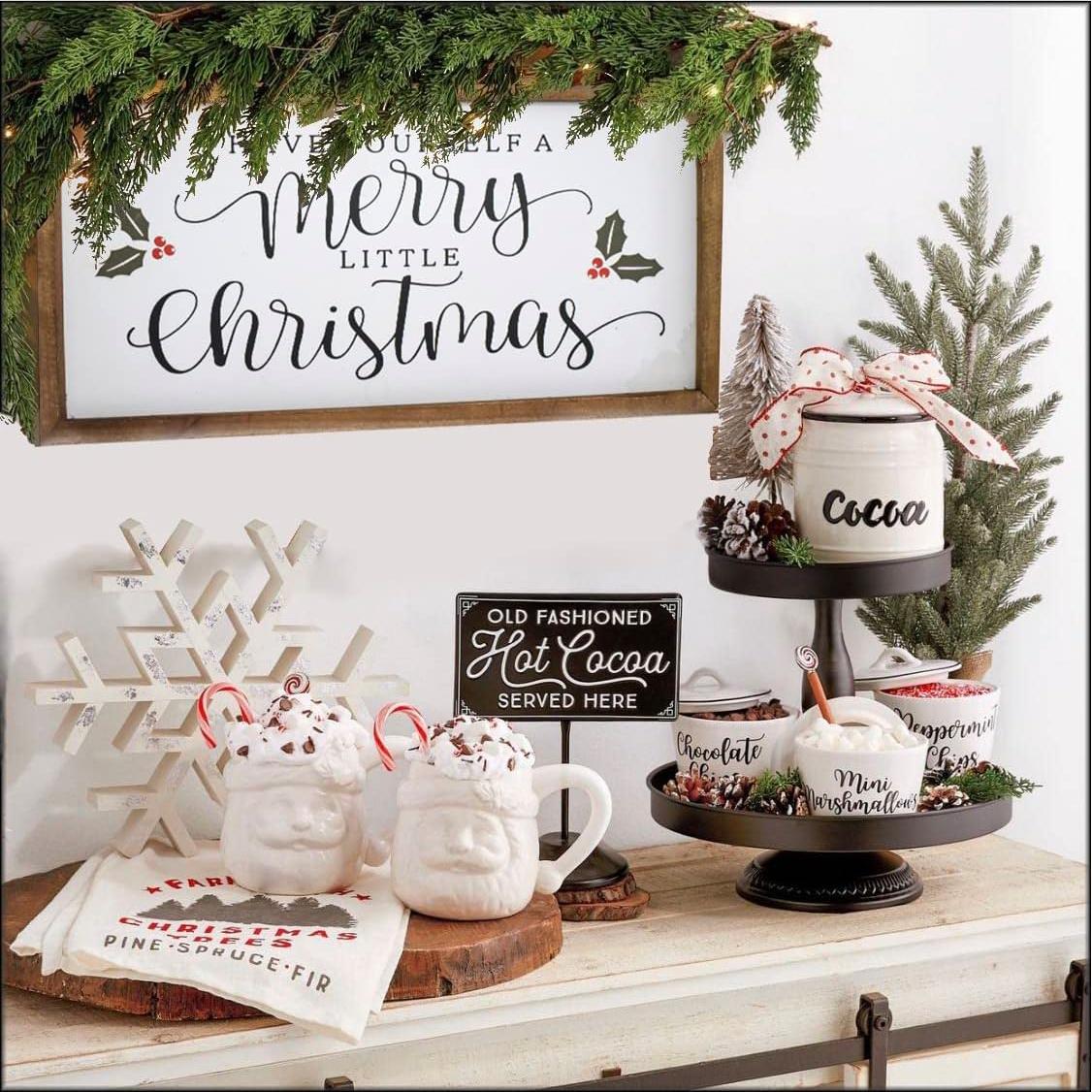 Letrero de Pared Navidad EMAX HOME 40.64x20.32cm Madera