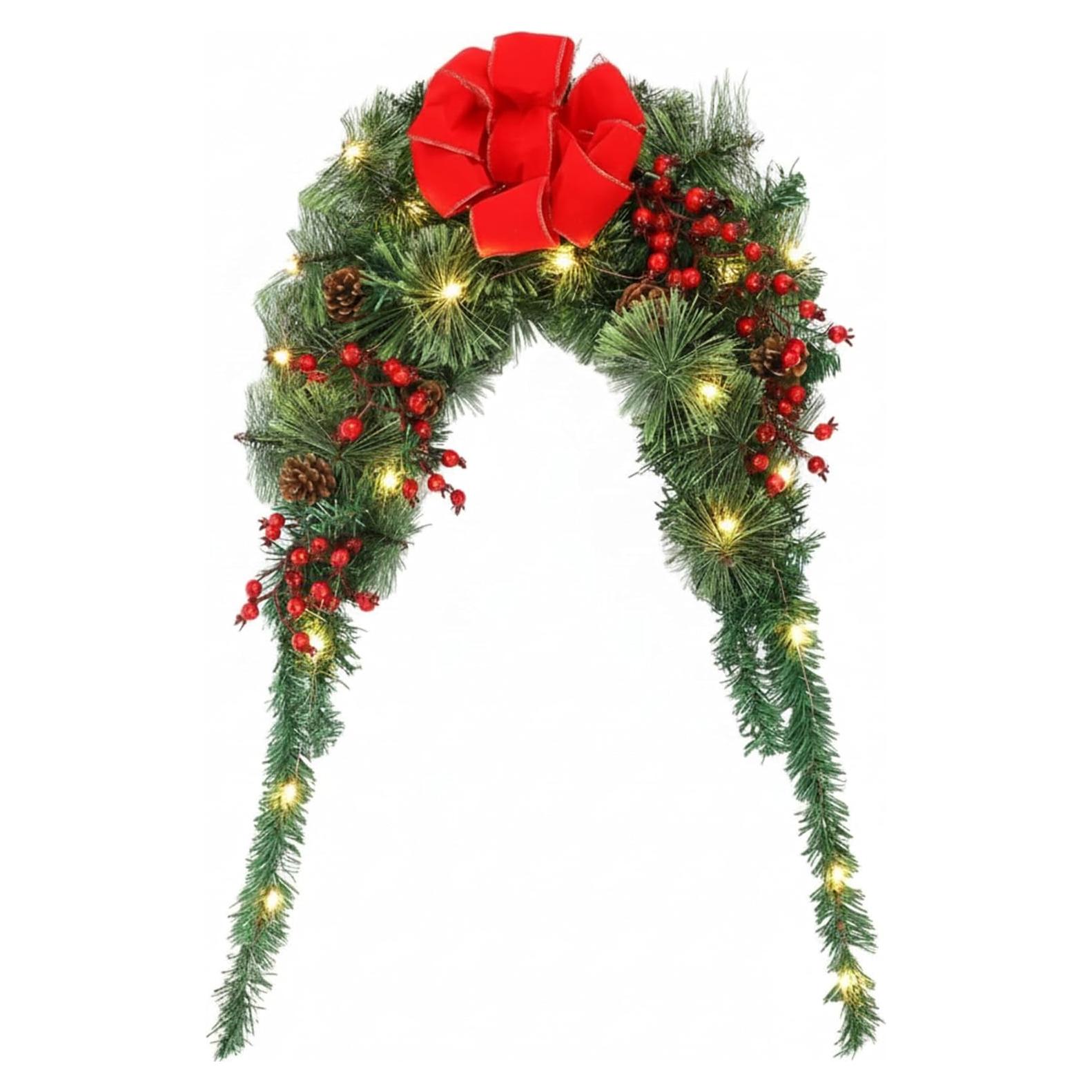 Decoración de Buzón de Navidad Suncalla 91 cm con Luces LED