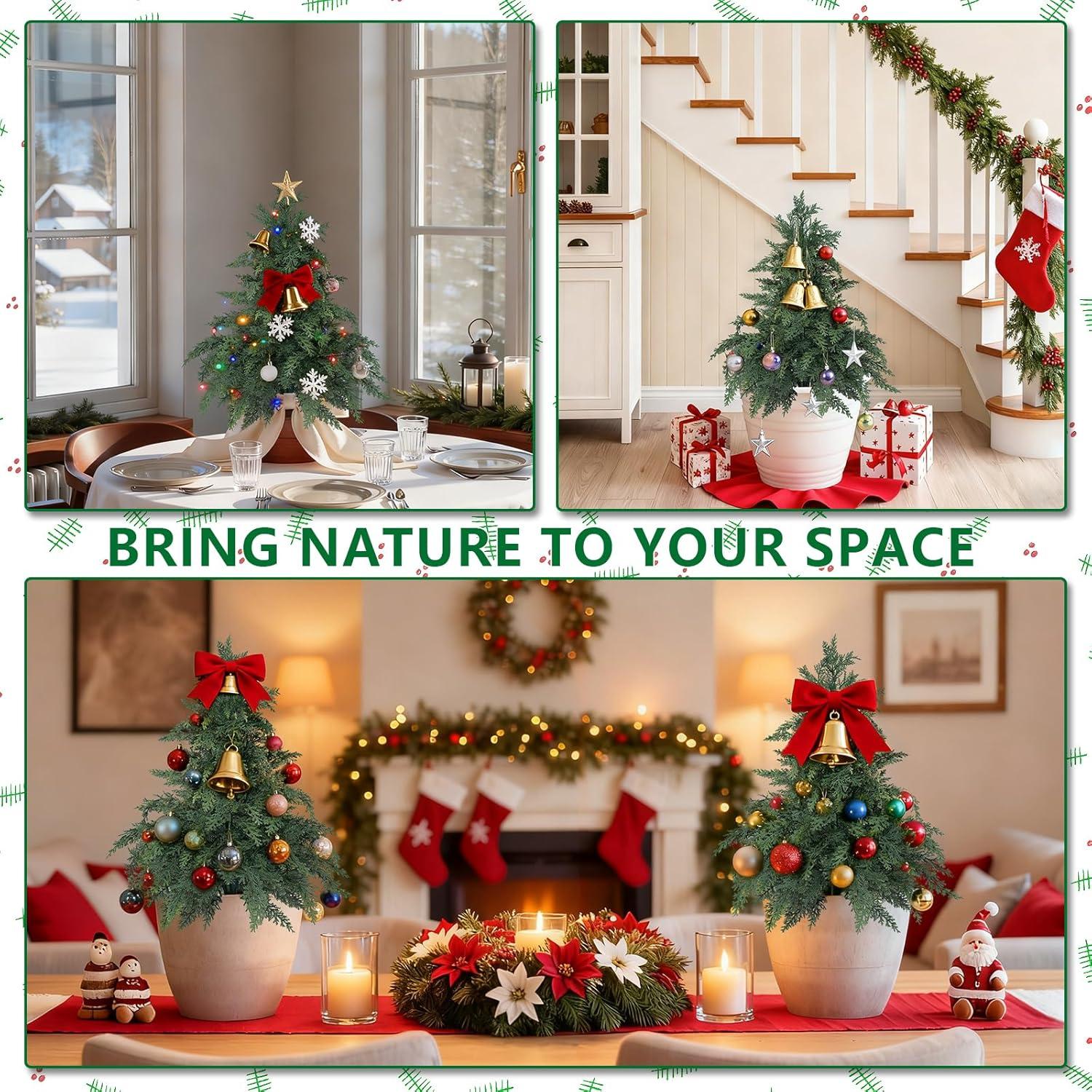 Topiario de Cedro Artificial Grooy 61 cm - 2 Piezas UV