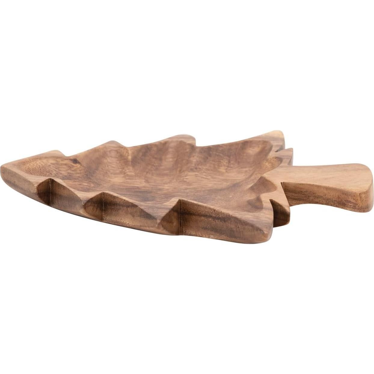 Cuenco decorativo en forma de árbol de Navidad Creative Co-Op 25.4x22.9 cm