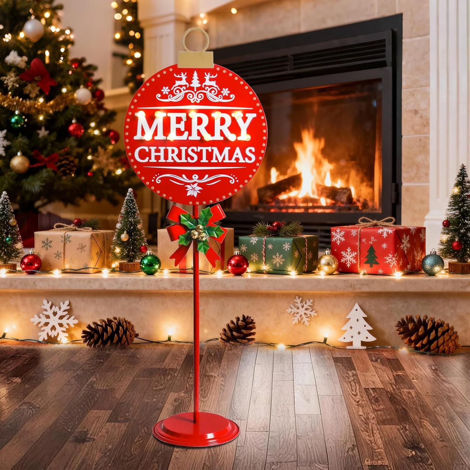 Placa Decorativa Iluminada Afirst MERRY CHRISTMAS 1.1kg