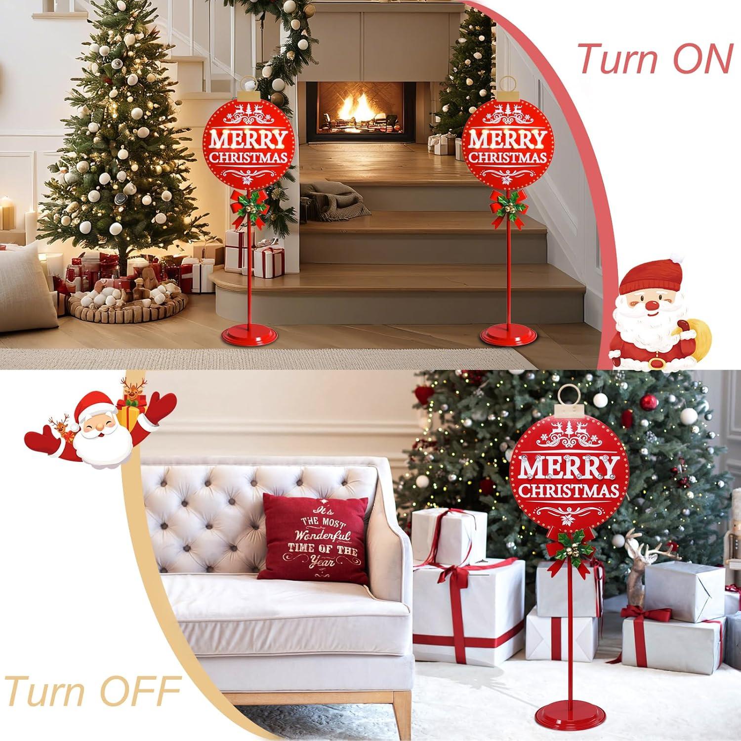 Placa Decorativa Iluminada Afirst MERRY CHRISTMAS 1.1kg