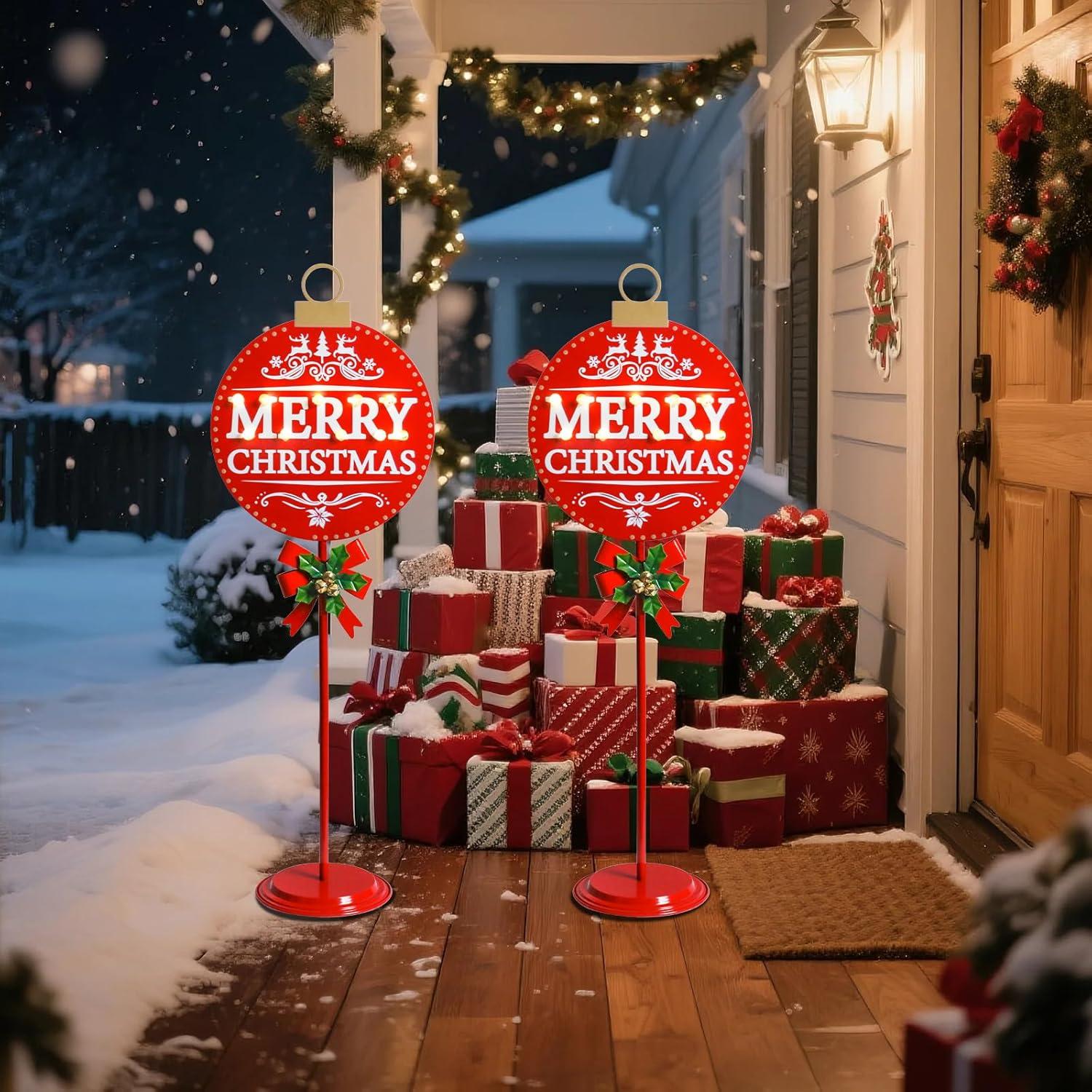 Placa Decorativa Iluminada Afirst MERRY CHRISTMAS 1.1kg