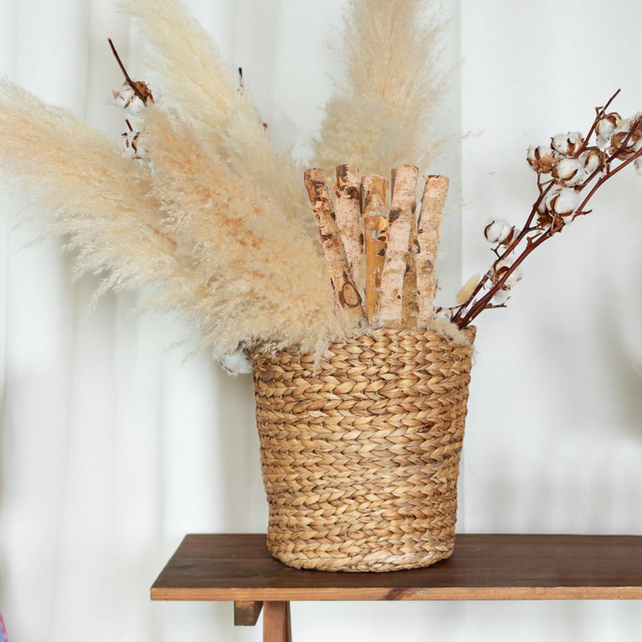 Set de 6 Palos de Madera de Abedul VILLCASE 30cm para Manualidades