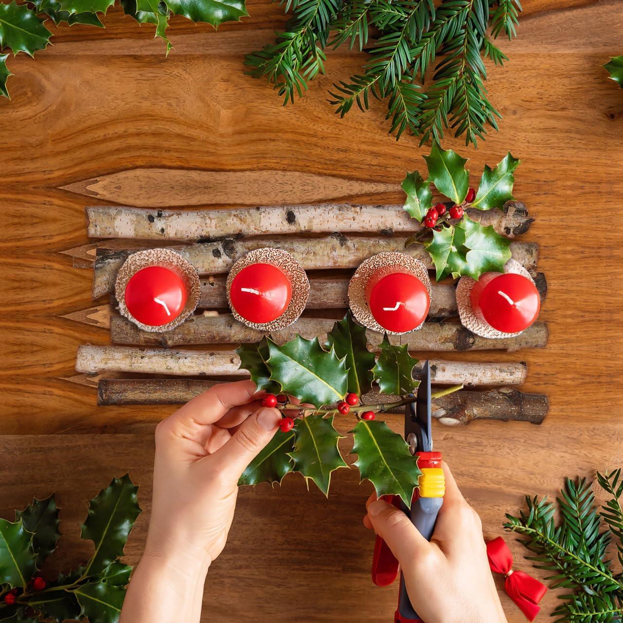 Set de 6 Palos de Madera de Abedul VILLCASE 30cm para Manualidades