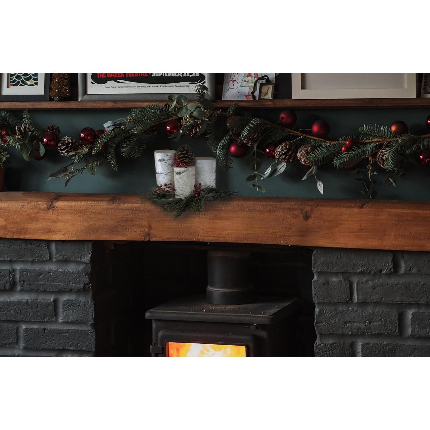 Set de 3 Pilares de Abedul Blanco Wilson - 7.6, 12.7 y 17.8 cm