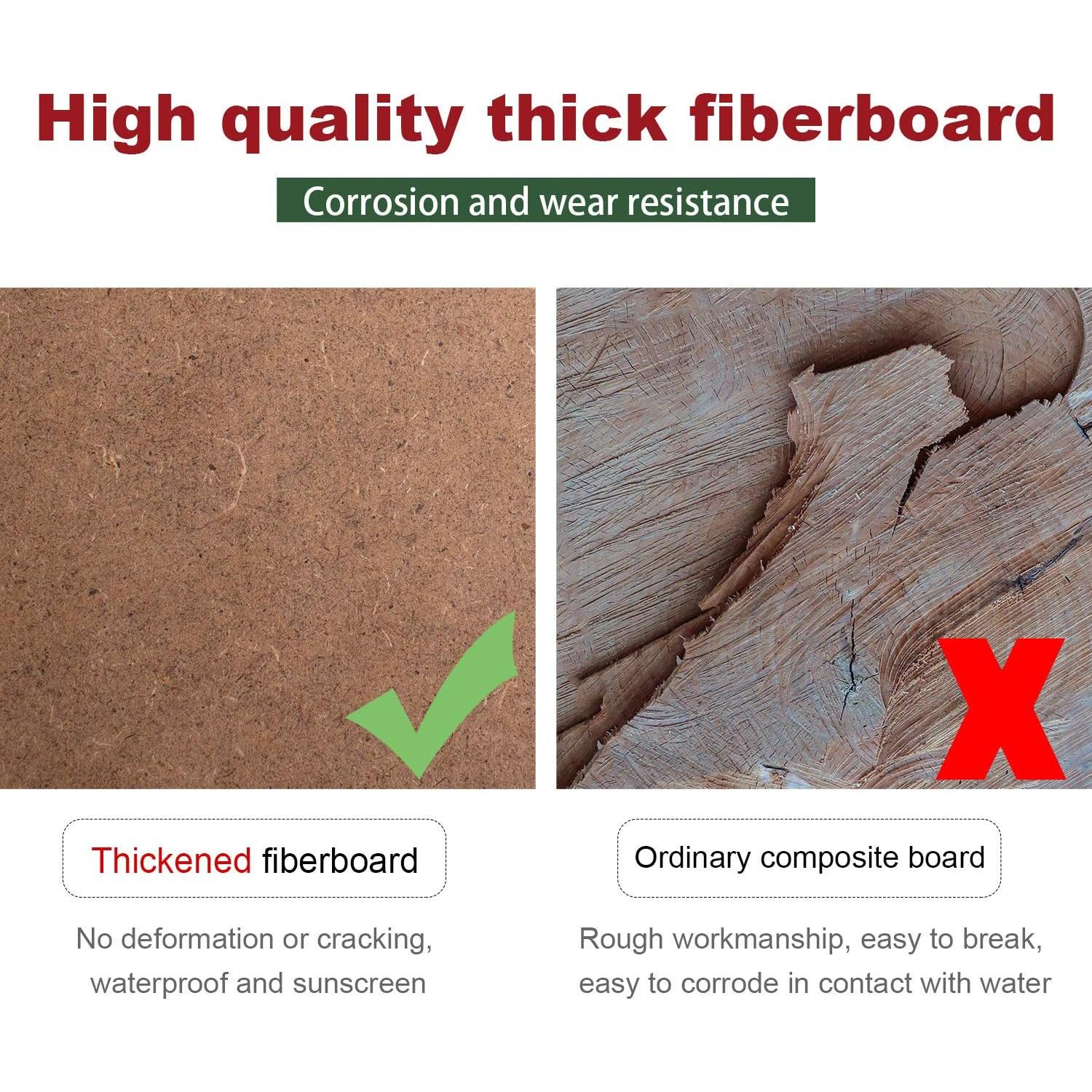 Cartel Colgante de Navidad WAOU 17.8x35.1 cm Madera Natural