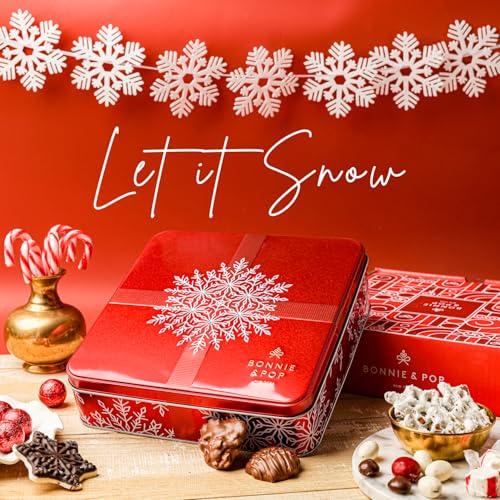 Lata Festiva de Regalo Bonnie y Pop - Chocolates y Nueces 1kg