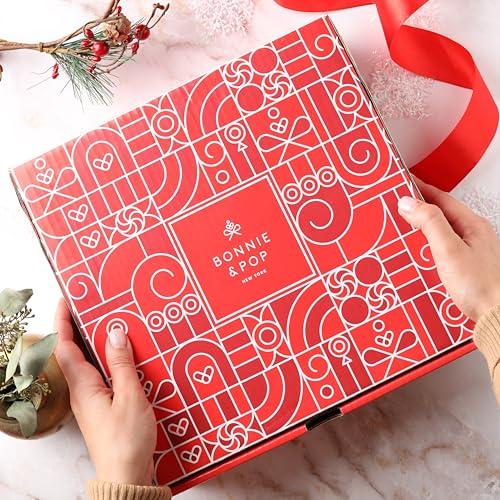 Lata Festiva de Regalo Bonnie y Pop - Chocolates y Nueces 1kg