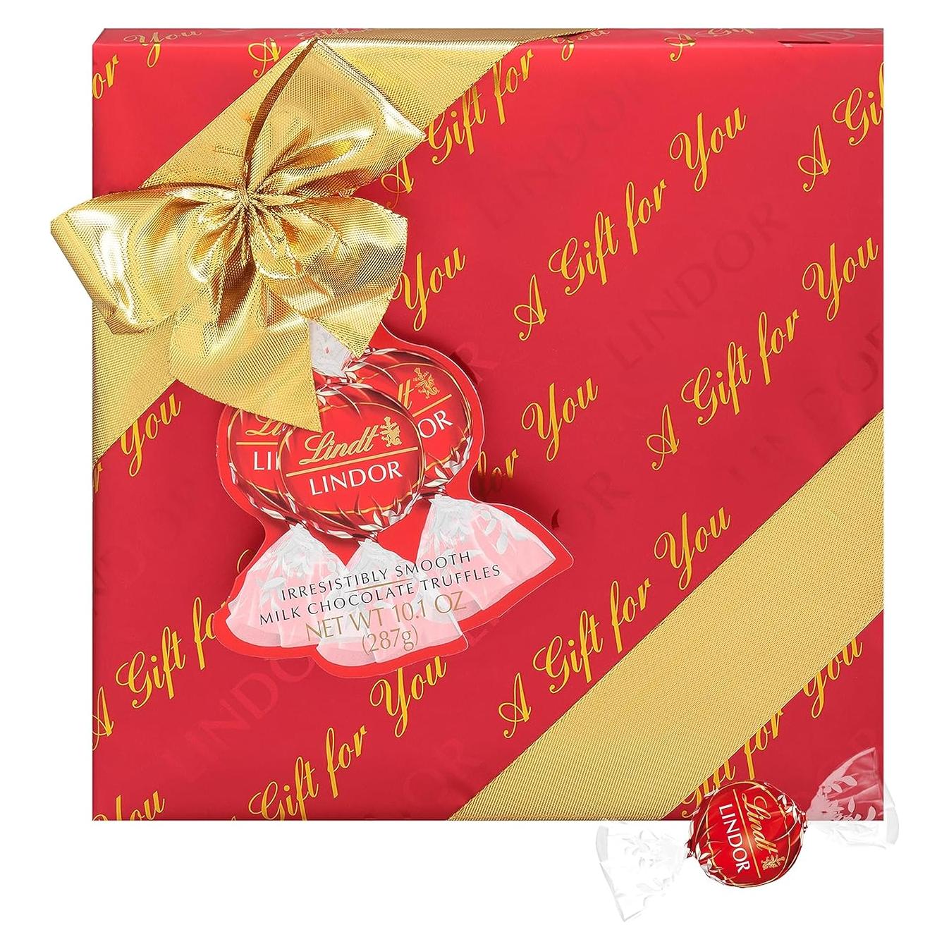 Trufas de Chocolate con Leche Lindt LINDOR 286 g - Caja Regalo