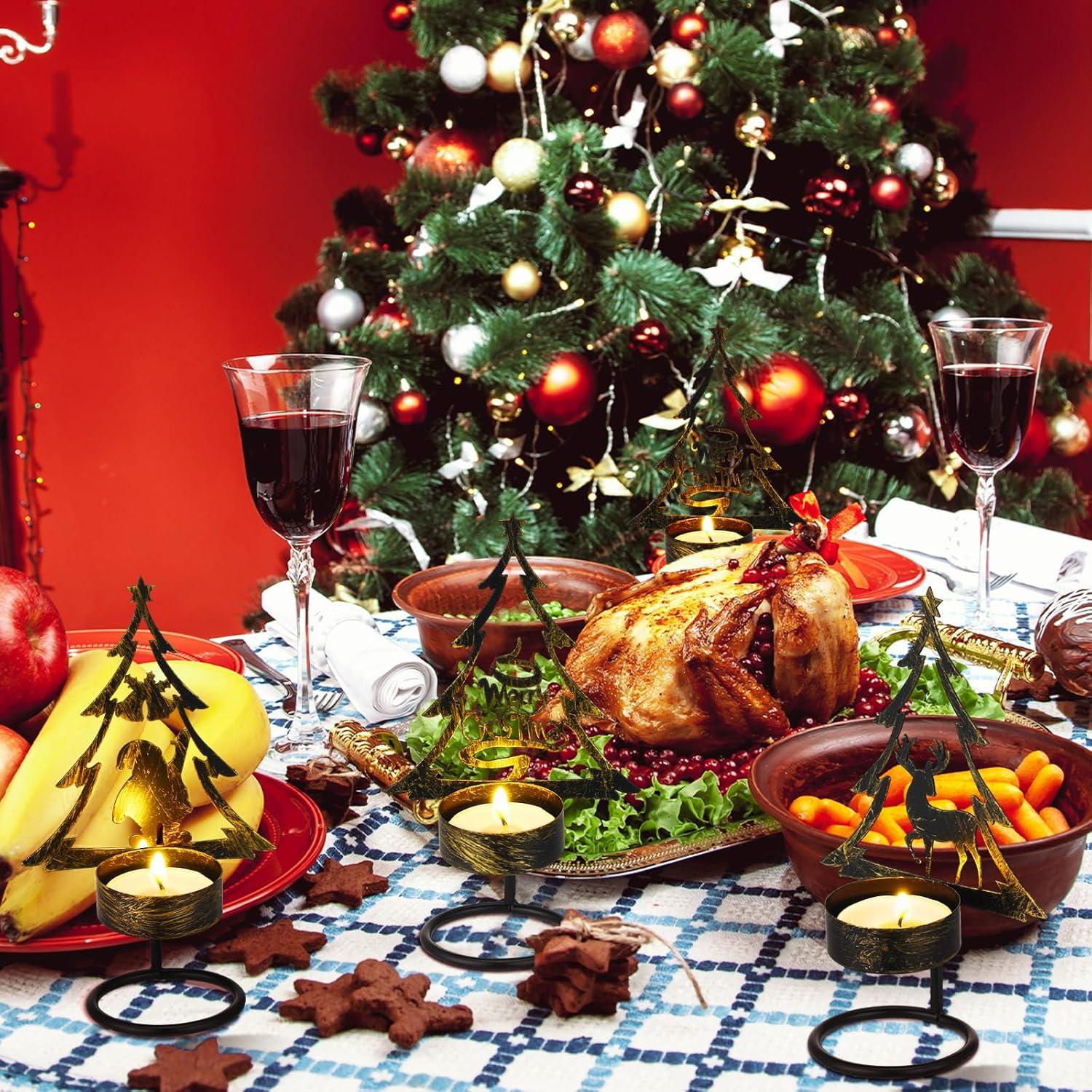 Soporte para Velas Tealight Sieral 9 Pcs Metal Bronce 14 cm