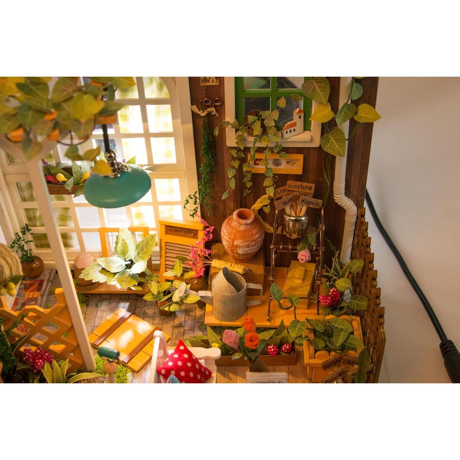 Rolife Kit Casa Miniatura Jardín de Miller 21.5x17.8x19.1cm