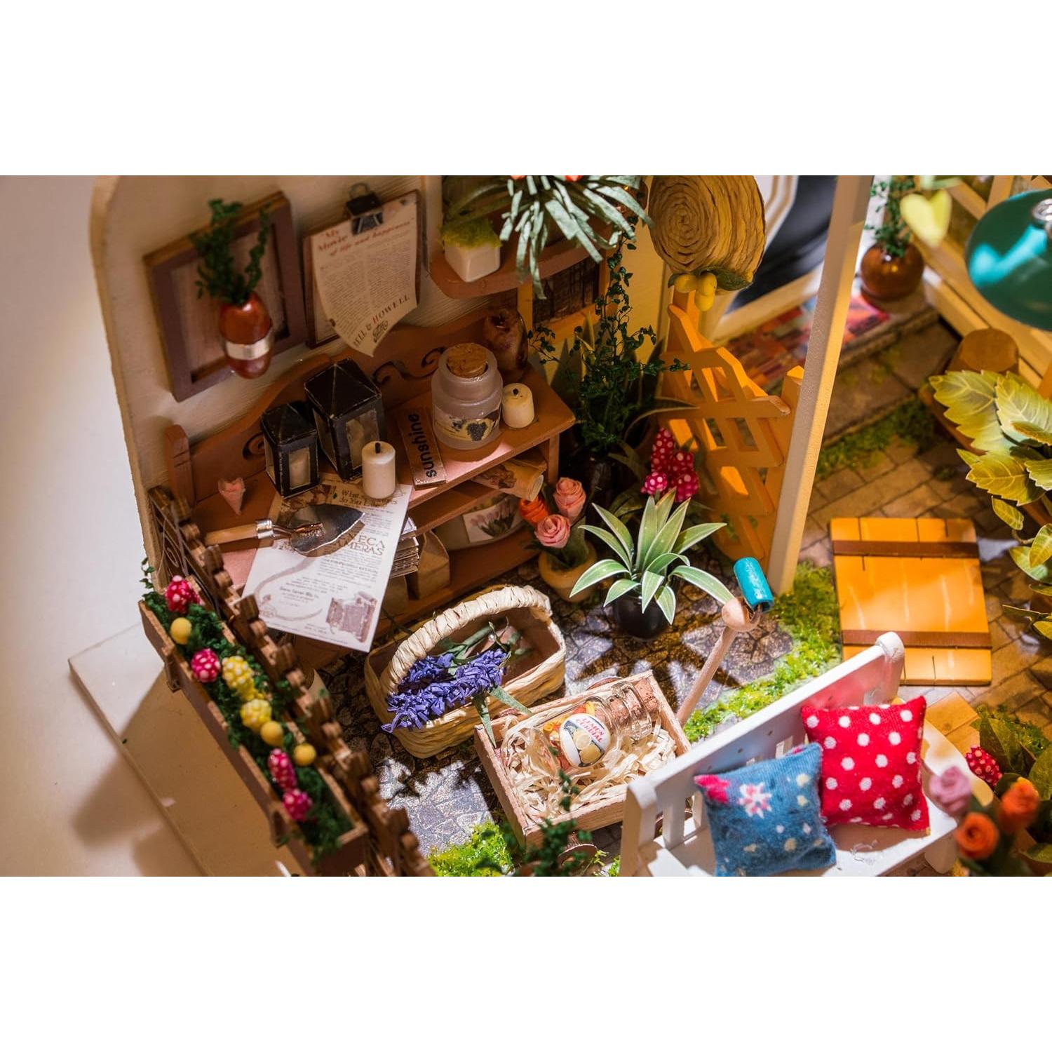 Rolife Kit Casa Miniatura Jardín de Miller 21.5x17.8x19.1cm