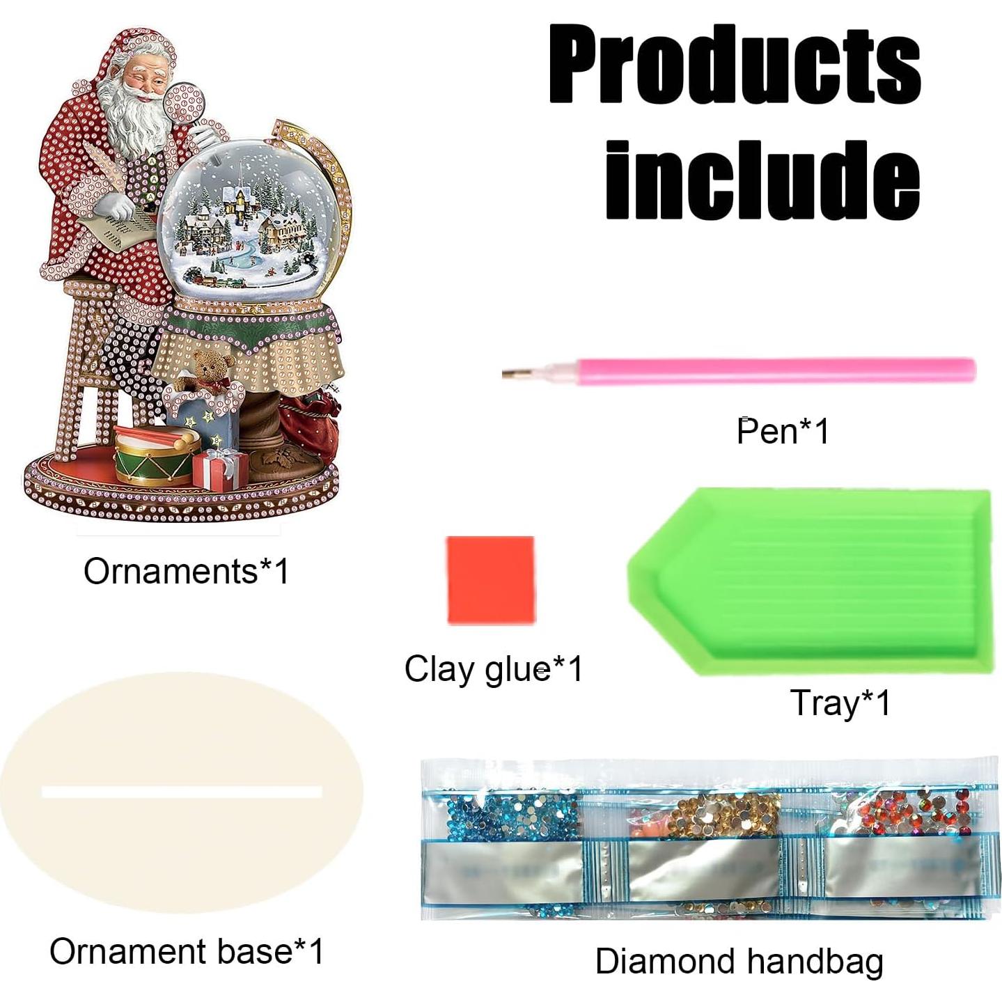 Kit de Decoración de Escritorio Tontut Papá Noel 5D DIY