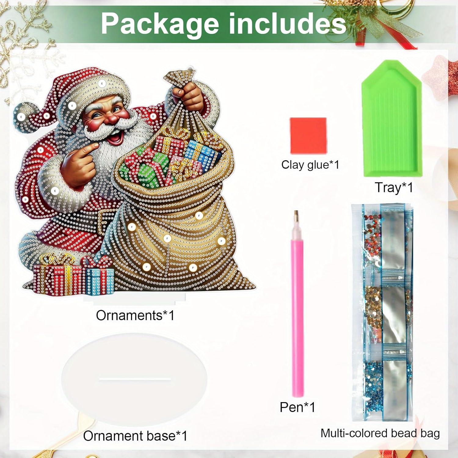 Kit de Pintura de Diamantes Tontut Papá Noel 5D 20x15 cm